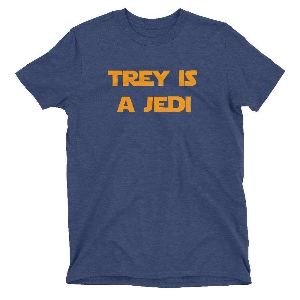 Trey is a Jedi Trey Anastasio Phish lot style Navy Blended lightweight T-shirt